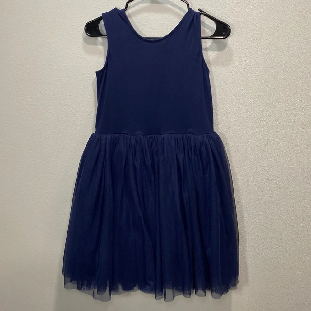 Hannah Andersson 14-16 blue‎ rule skirt dress sleeveless